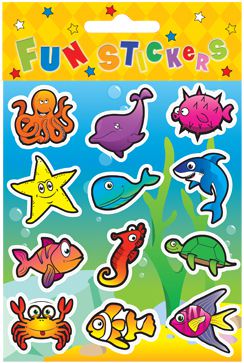 Click to view product details and reviews for Sealife Stickers Assorted 115cm Each.