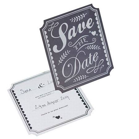 Vintage Affair Save The Date Cards 14cm Pack Of 10