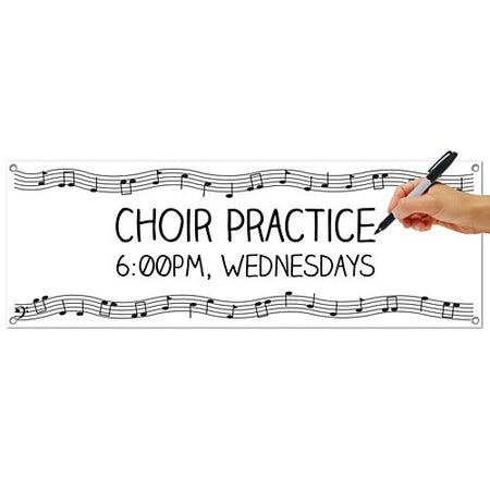Click to view product details and reviews for Musical Notes Sign Banner 152m.