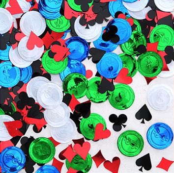 Multi Colour Poker Party Confetti 1 2oz