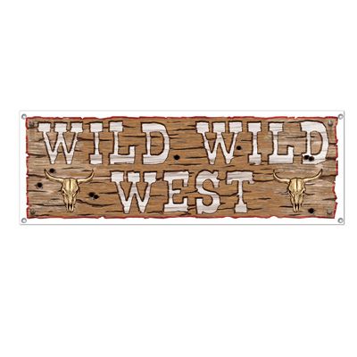 Click to view product details and reviews for Wild Wild West Sign Banner 152m.