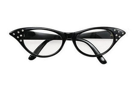 Click to view product details and reviews for Black 50s Style Glasses.