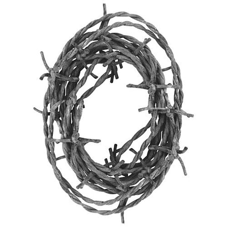 Silver Barbed Wire Garland String Material 37m