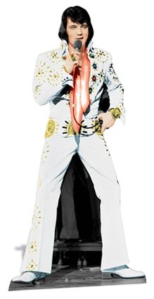 Click to view product details and reviews for Elvis In Vegas White Suit Lifesize Cardboard Cutout 178m.