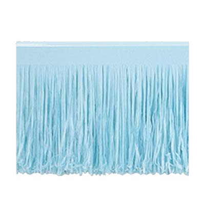 Light Blue 6 Ply Tissue Fringe Drape 305m