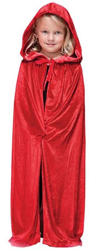 Click to view product details and reviews for Childs Red Velvet Cape.