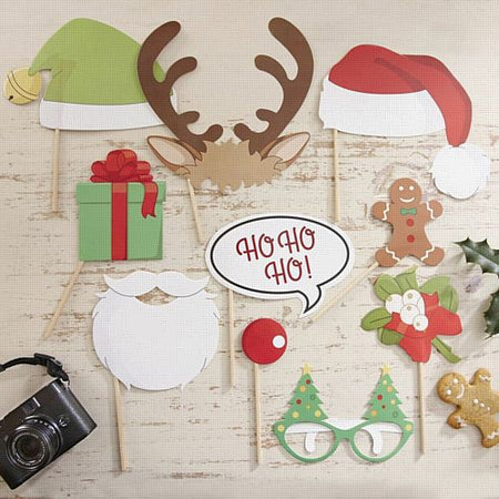 Click to view product details and reviews for Vintage Noel Photo Booth Kit Pack Of 10.