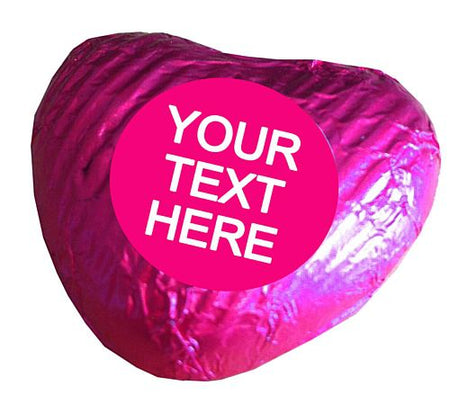 Click to view product details and reviews for Personalised Heart Chocolates Fuschia Pack Of 24.