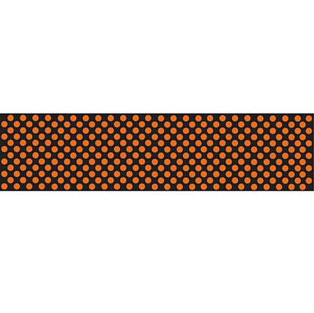 Orange Black Polka Dot Paper Table Runner 120cm X 30cm Each