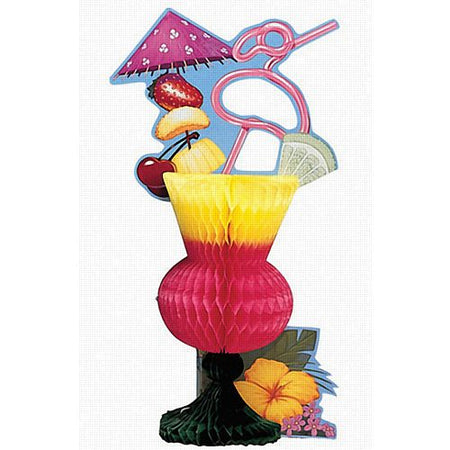 Click to view product details and reviews for Tropical Drink Centrepiece 33cm.