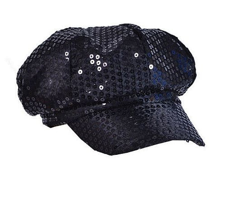 Click to view product details and reviews for Black Sequin Cap.