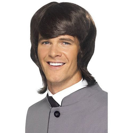 60s Male Mod Wig Brown