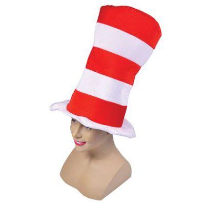 Click to view product details and reviews for Adult Red And White Striped Top Hat.