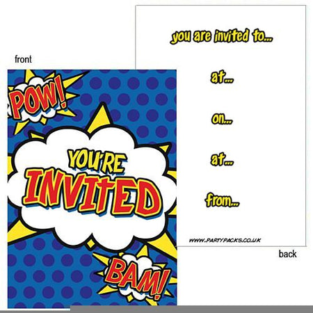 Click to view product details and reviews for Heroic Invites Pack Of 8.