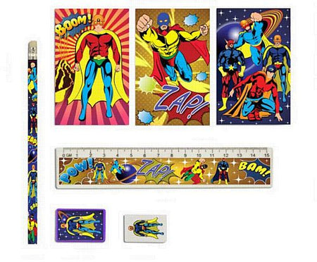 Click to view product details and reviews for Super Hero Stationery Set Of 5.