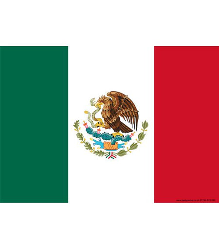 Mexican Themed Flag Poster A3