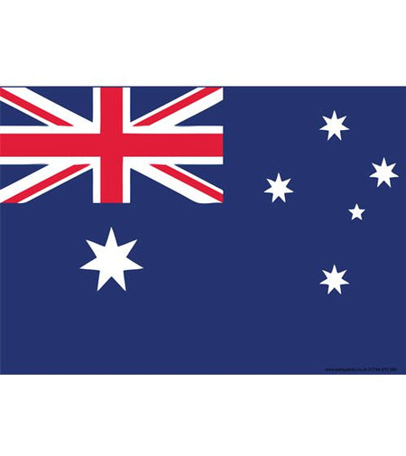 Australian Themed Flag Poster A3