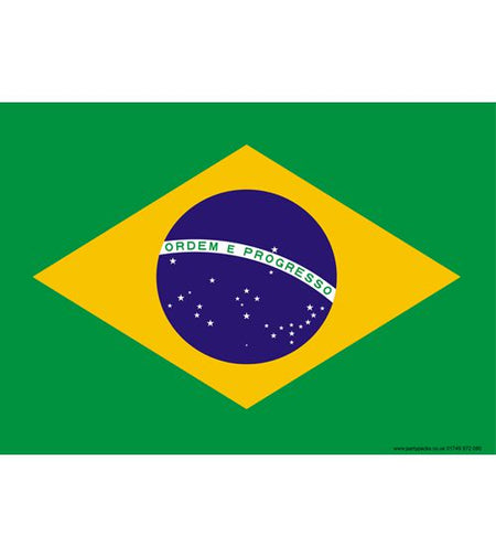 Brazil Themed Flag Poster A3