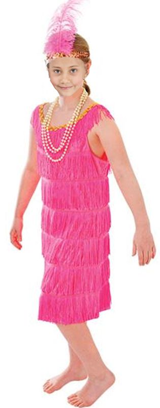 Click to view product details and reviews for Child Pink Flapper Costume.