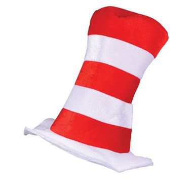 Click to view product details and reviews for Red White Striped Childrens Top Hat.