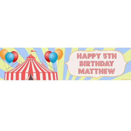 Click to view product details and reviews for Circus Personalised Banner 12m.