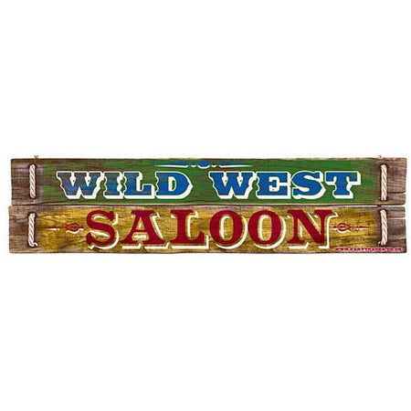 Wild West Themed Banner 120cm X 30cm