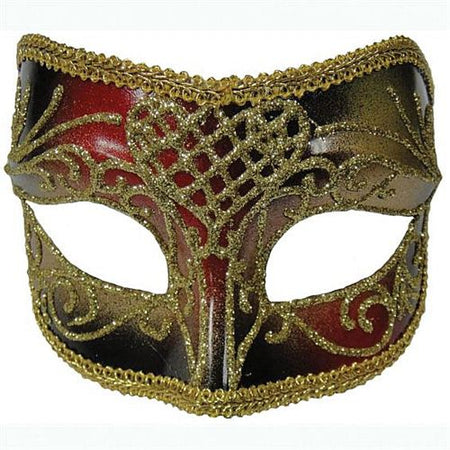 Red And Gold Male Mask Glasses Style