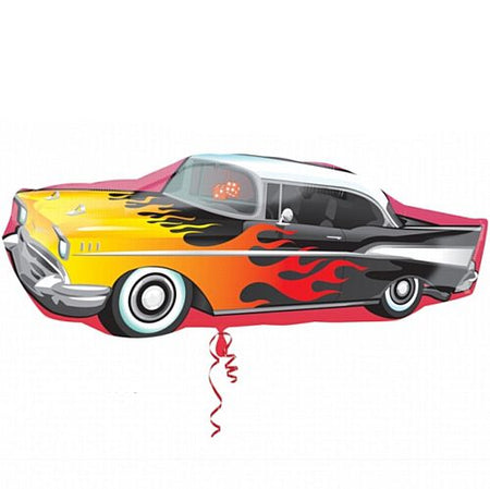 50s Classic Rockin Car Supershape Balloon 35 X13