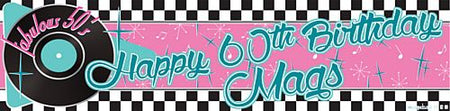 Click to view product details and reviews for 1950s Personalised Banner 12m.