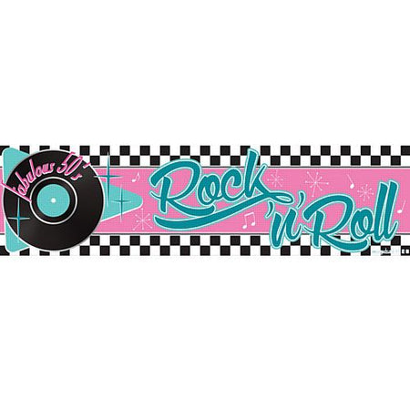 Click to view product details and reviews for 50s Themed Banner 120cm X 30cm.