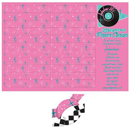 Click to view product details and reviews for 50s Themed Paper Chain Kit A3 Card.