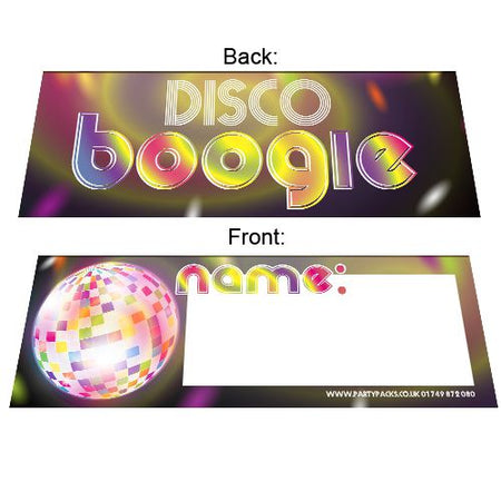 70s Disco Party Placecards Pack Of 8