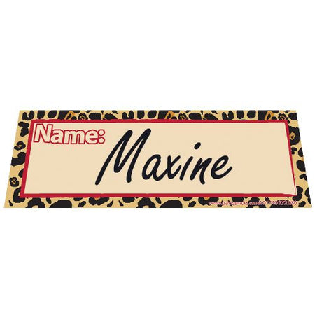 Cheetah Themed Placecards Pack Of 8