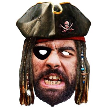 Click to view product details and reviews for Pirate Historical Card Mask.