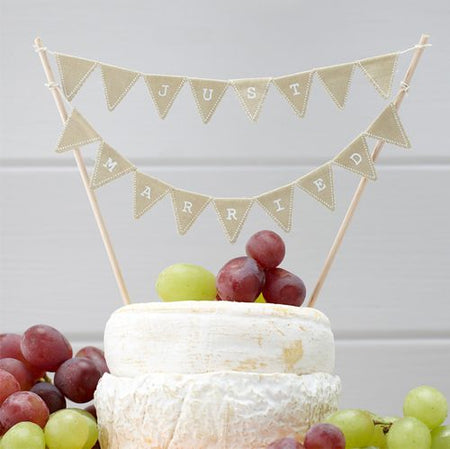 Click to view product details and reviews for Vintage Affair Just Married Cake Bunting 24cm.