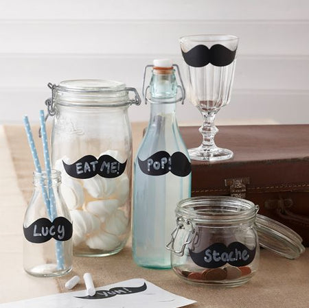 Click to view product details and reviews for Vintage Affair Moustache Chalkboard Labels 9cm Pack Of 12.