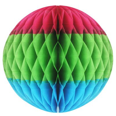 Click to view product details and reviews for Tri Colour Tissue Ball 305cm.