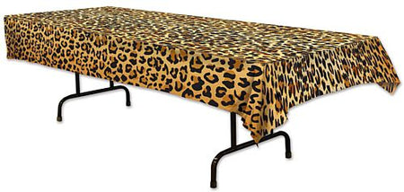 Plastic Leopard Print Tablecloth 14m X 28m