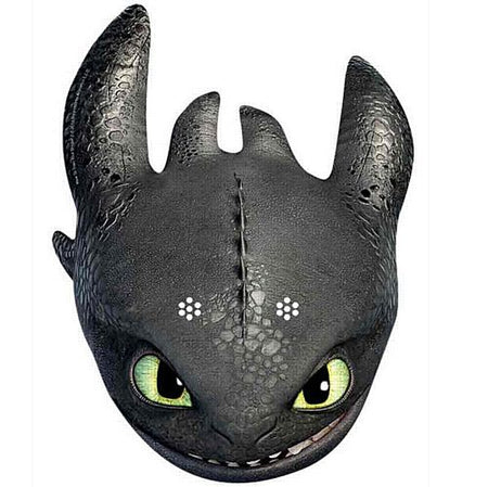 Click to view product details and reviews for How To Train Your Dragon 2 Toothless Card Mask.