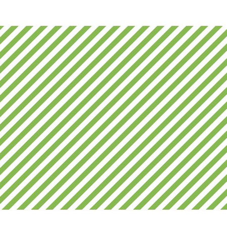 Stripe Green Paper Table Runner 120cm X 30cm