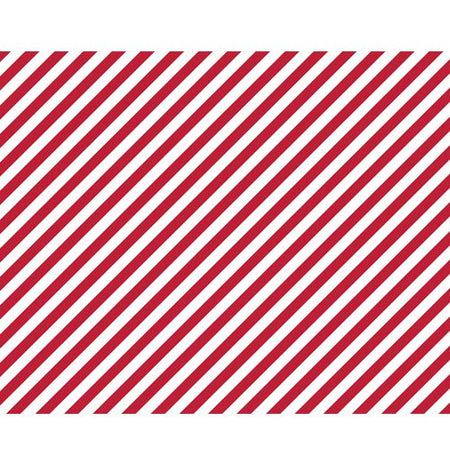 Stripe Red Paper Table Runner 120cm X 30cm