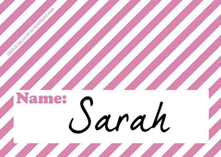 Click to view product details and reviews for Stripe Pink Placecards Pack Of 8.