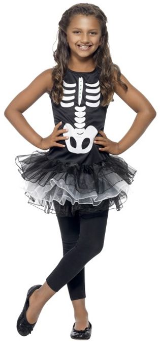 Childrens Skeleton Tutu Dress