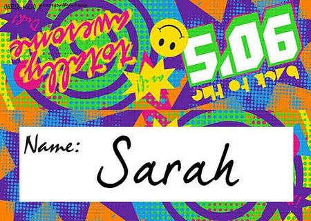 Click to view product details and reviews for 90s Themed Placecards Pack Of 8.