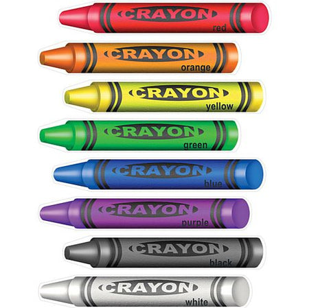 Peel N Place Crayons 43cm Pack Of 8