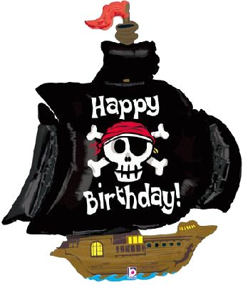 Click to view product details and reviews for Pirate Ship Foil Balloon 46.