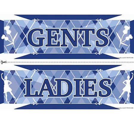 St Andrews Toilet Signs Ladies Gents