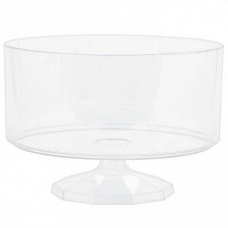 Click to view product details and reviews for Clear Plastic Trifle Bowl 19cm.