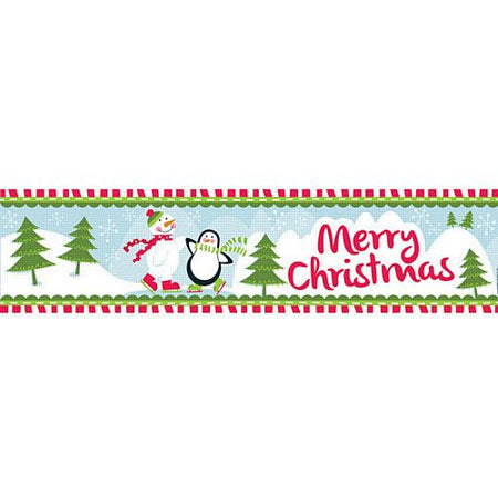 Christmas Winter Wonderland Merry Christmas Banner 12m