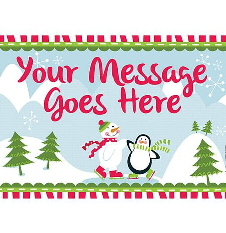 Christmas Winter Wonderland Personalised Poster A3